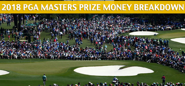 2018 PGA Masters Golf Purse, Payout, and Prize Money Breakdown