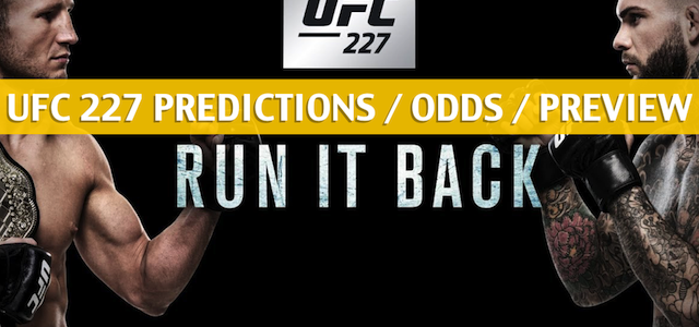 UFC 227 Predictions, Picks, Odds and Betting Preview – TJ Dillashaw vs Coby Garbrandt Bantamweight Title Fight – August 4 2018