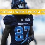 Toronto Argonauts vs Winnipeg Blue Bombers Predictions, Picks, Odds, Preview - CFL Week 5 - July 12 2019