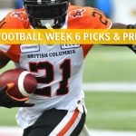BC Lions vs Saskatchewan Roughriders Predictions, Picks, Odds, Preview - CFL Week 6 - July 20 2019