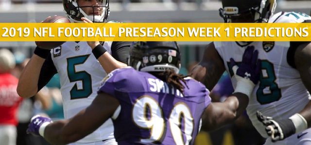 Jacksonville Jaguars vs Baltimore Ravens Predictions, Picks, Odds, and Betting Preview – NFL Preseason Week 1 – August 8 2019