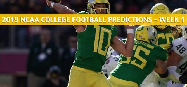 Oregon Ducks vs Auburn Tigers Predictions, Picks, Odds, and NCAA Football Betting Preview – August 31 2019