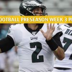 Baltimore Ravens vs Philadelphia Eagles Predictions, Picks, Odds, and Betting Preview - NFL Preseason Week 3 - August 22 2019