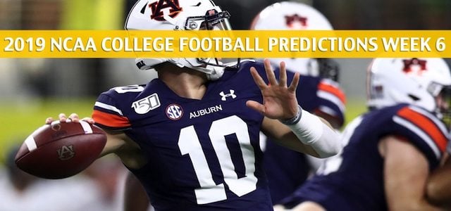 Auburn Tigers vs Florida Gators Predictions, Picks, Odds, and NCAA Football Betting Preview – October 5 2019