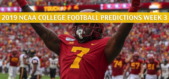 Iowa Hawkeyes vs Iowa State Cyclones Predictions, Picks, Odds, and NCAA Football Betting Preview – September 14 2019