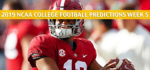 Ole Miss Rebels vs Alabama Crimson Tide Predictions, Picks, Odds, and NCAA Football Betting Preview – September 28 2019