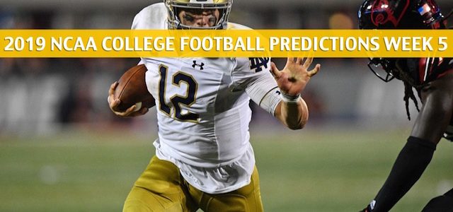 Virginia Cavaliers vs Notre Dame Fighting Irish Predictions, Picks, Odds, and NCAA Football Betting Preview – September 28 2019