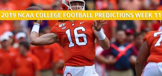 Clemson Tigers vs NC State Wolfpack Predictions, Picks, Odds, and NCAA Football Betting Preview – November 9 2019