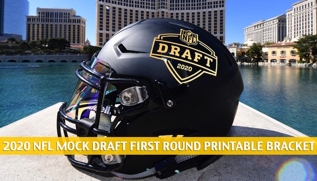 Printable NFL Mock Draft Bracket 2020