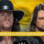 The Undertaker vs AJ Styles Prediction and Odds - Boneyard Match at WrestleMania 36