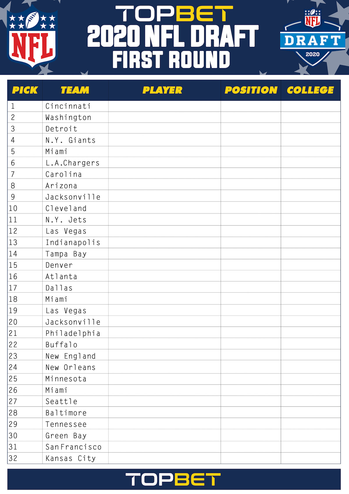 20 Printable print your brackets nfl Forms and Templates - Fillable Samples  in PDF, Word to Download