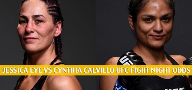 Jessica Eye vs. Cynthia Calvillo Predictions, Picks, Odds, and Betting Preview | UFC Fight Night June 13 2020