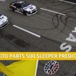 O'Reilly Auto Parts 500 Sleepers and Sleeper Picks and Predictions 2020