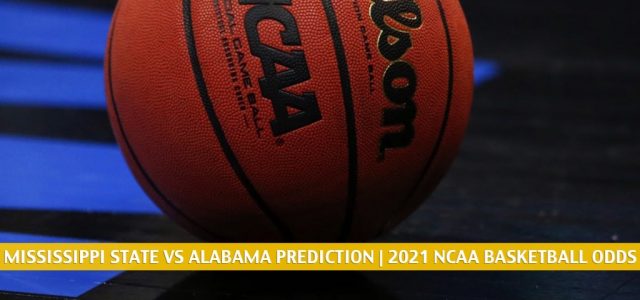Mississippi State Bulldogs vs Alabama Crimson Tide Predictions, Picks, Odds, and NCAA Basketball Betting Preview – January 23 2021