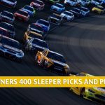 Toyota Owners 400 Sleepers and Sleeper Picks and Predictions 2021