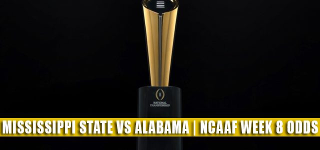 Mississippi State Bulldogs vs Alabama Crimson Tide Predictions, Picks, Odds, and NCAA Football Betting Preview | October 22 2022