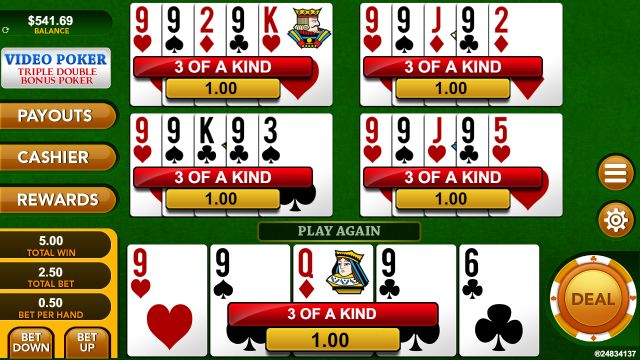 5-Hand Triple Double Bonus Poker