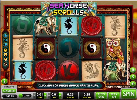 Seahorse Scroll Game