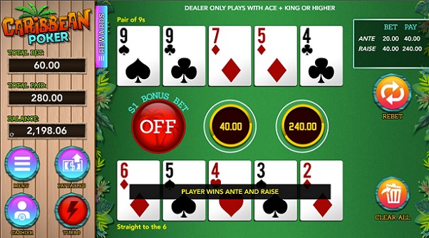 Caribbean Poker Cards